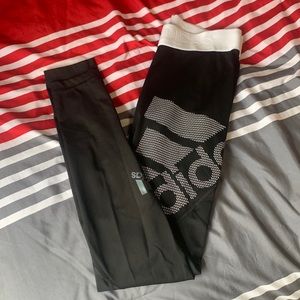 S Adidas black Climacool stretchy leggings